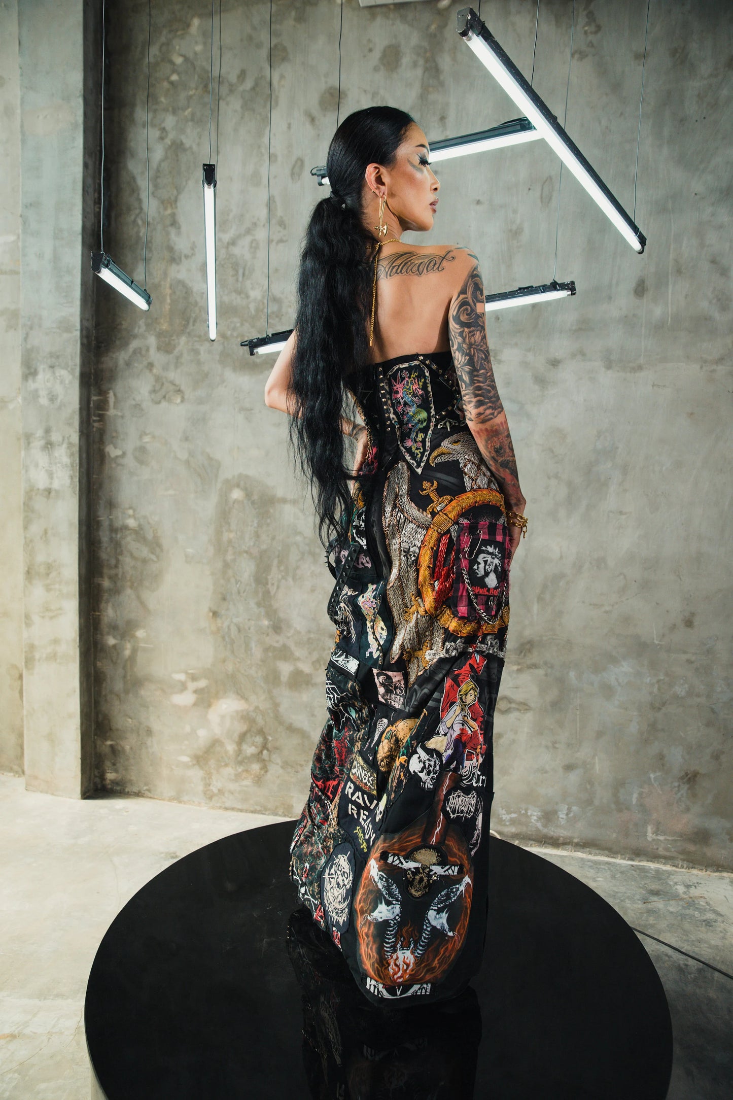 Chic Punk Met Gala Couture Dress