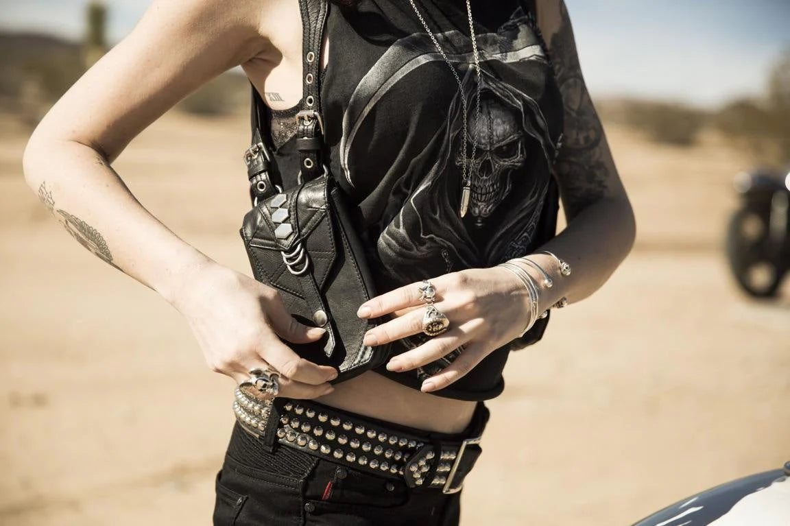 CHROME BLACK Holster Bag/Phone Case