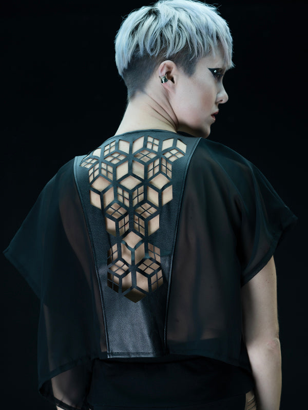 SHORTCUBE KIMONO - TRANSPARENT