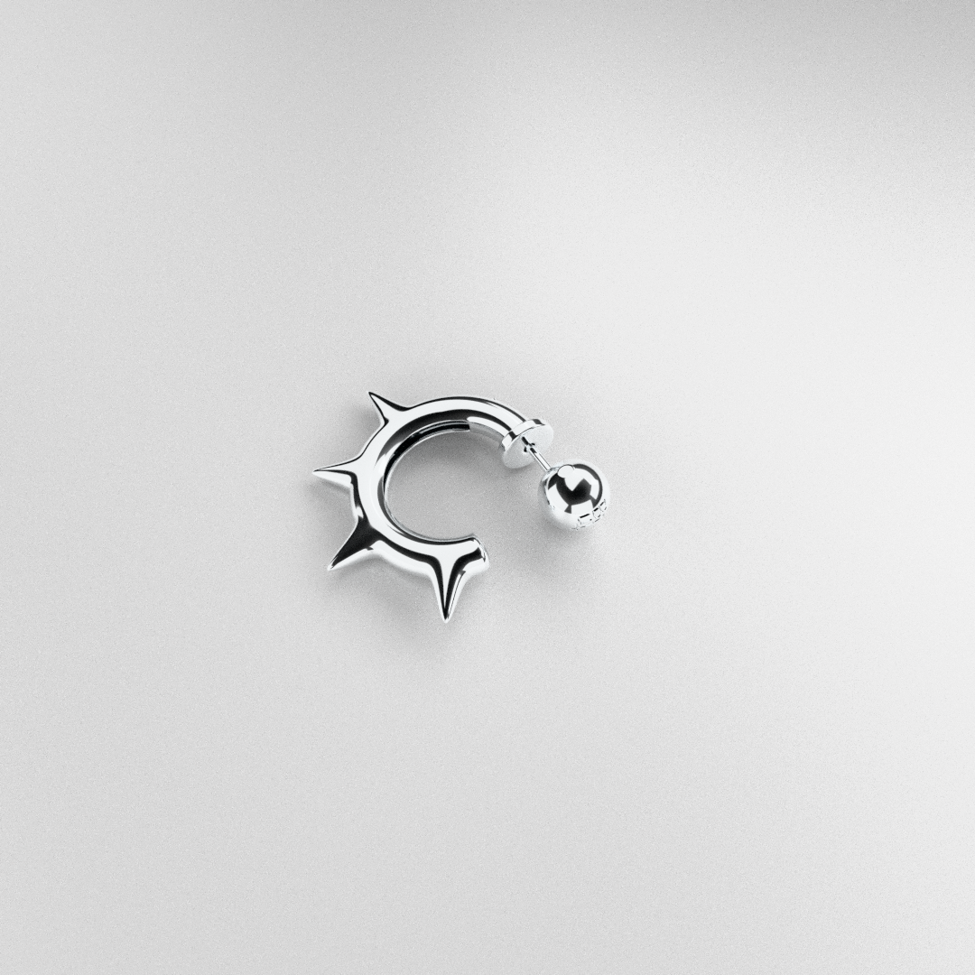 Spike mono earring
