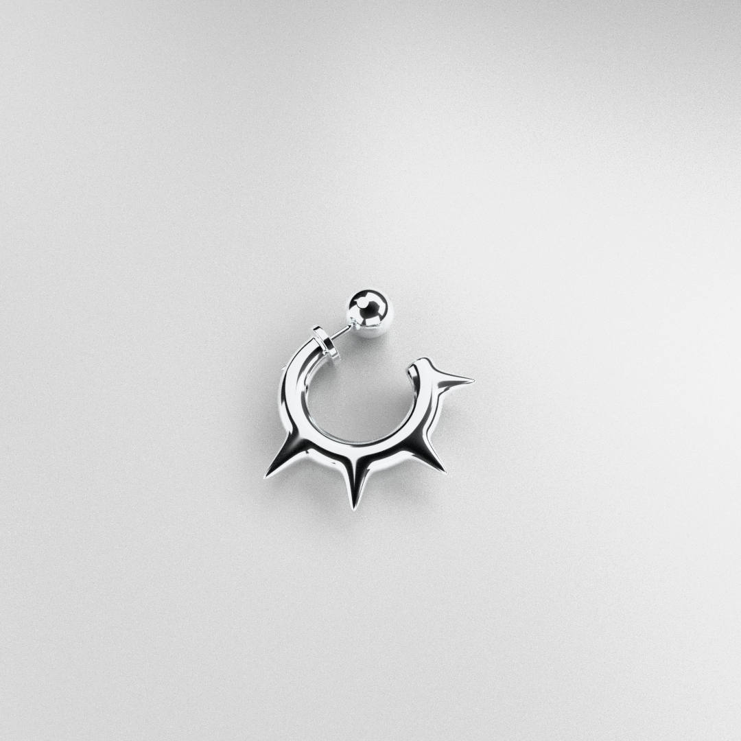 Spike mono earring