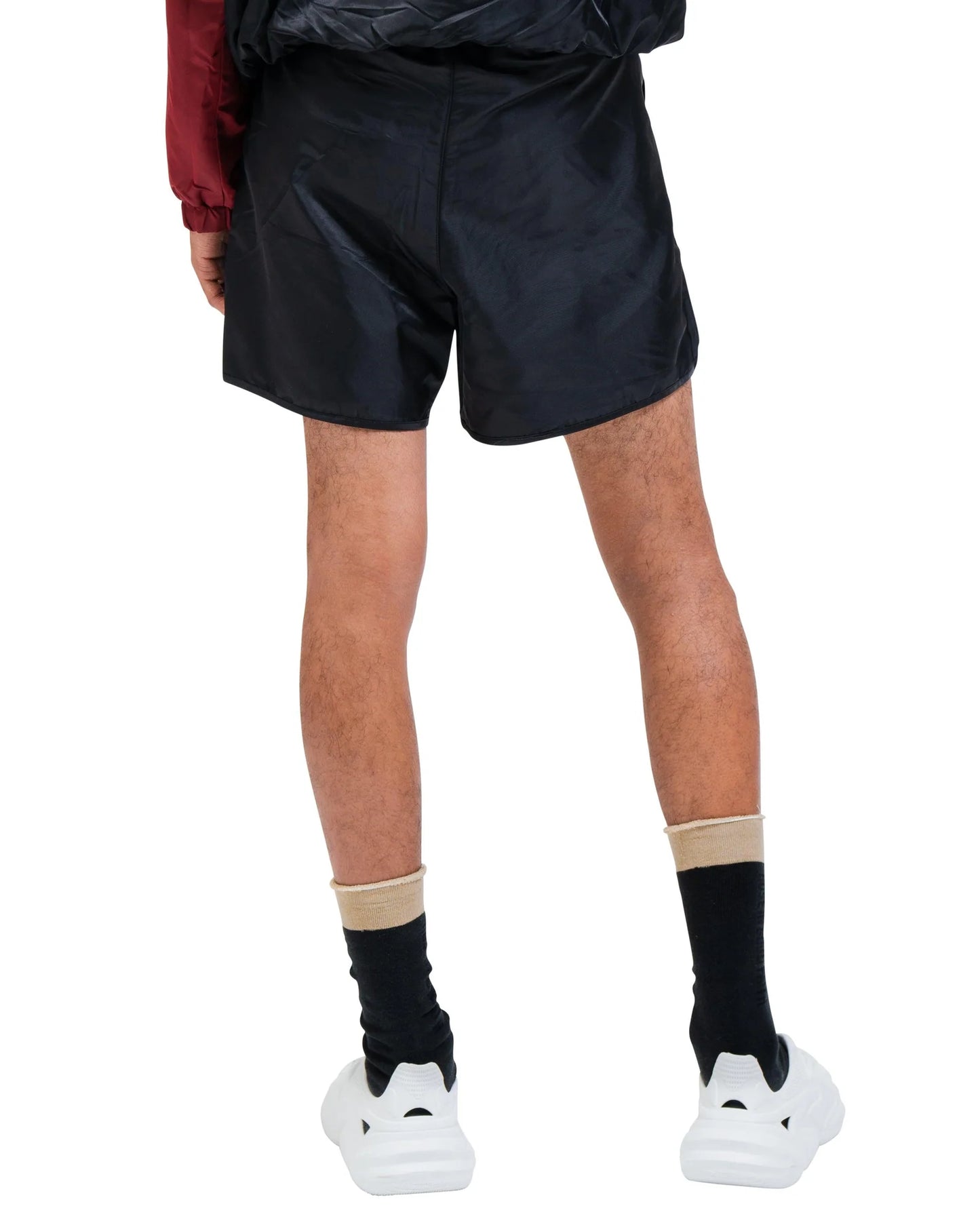 SUEDE LINED NYLON SHORTS