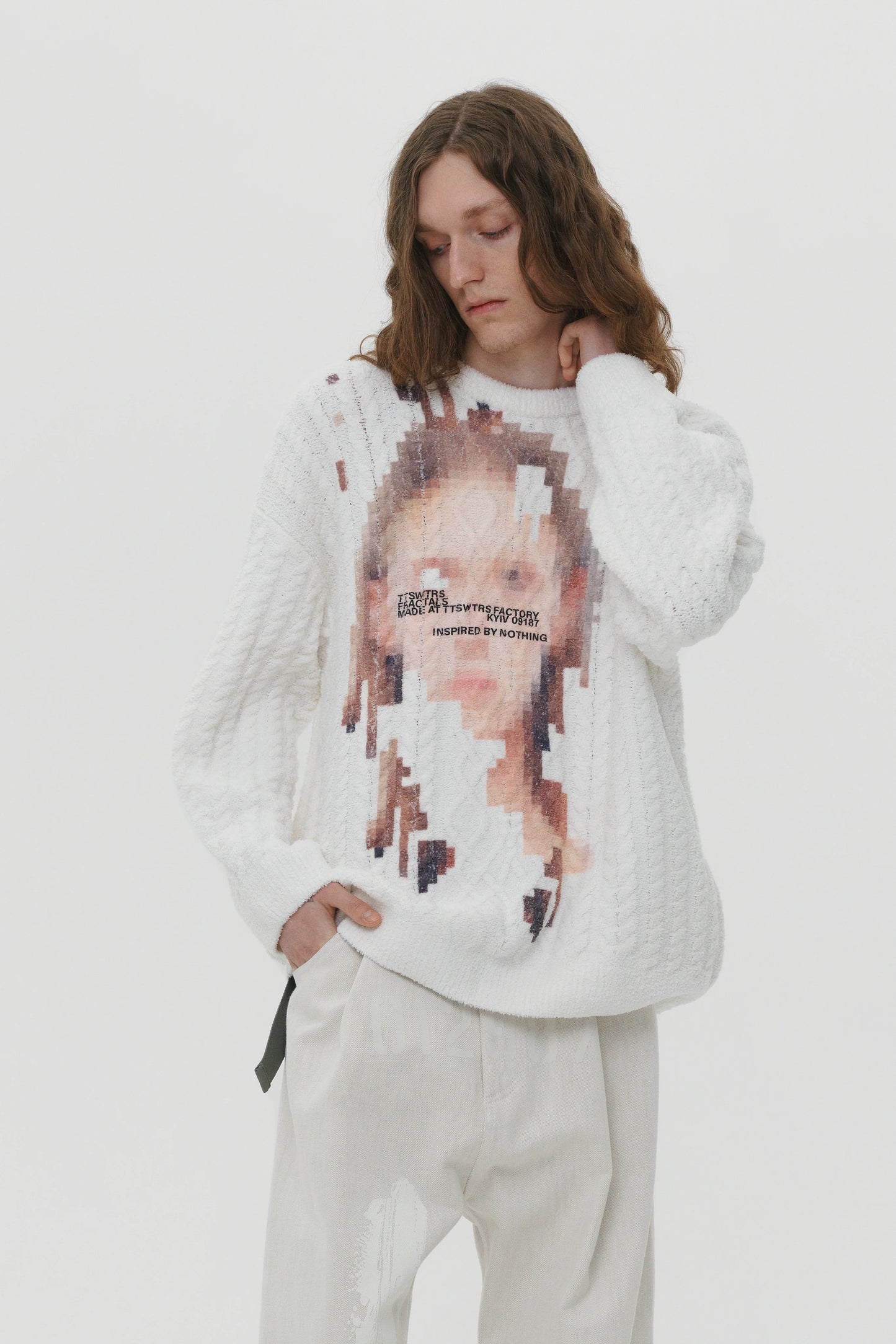 Pixel Face Sweater