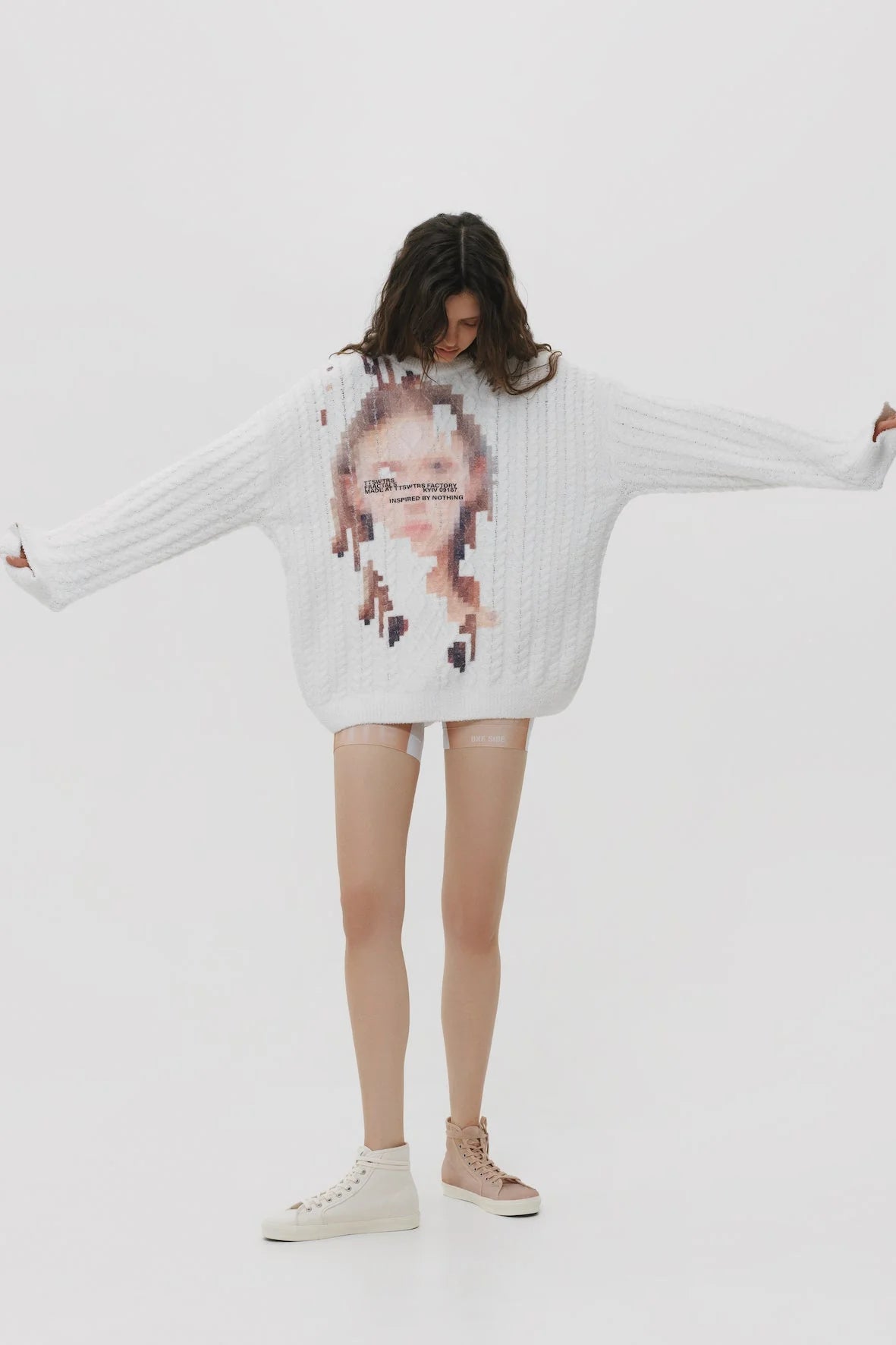 Pixel Face Sweater