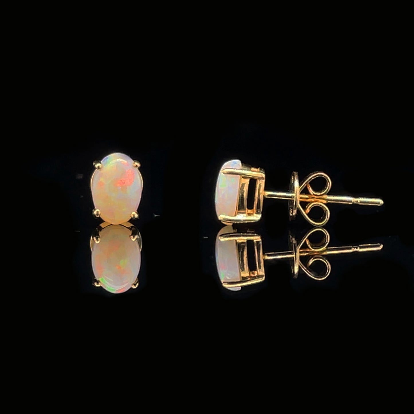 Opal Stud Earrings