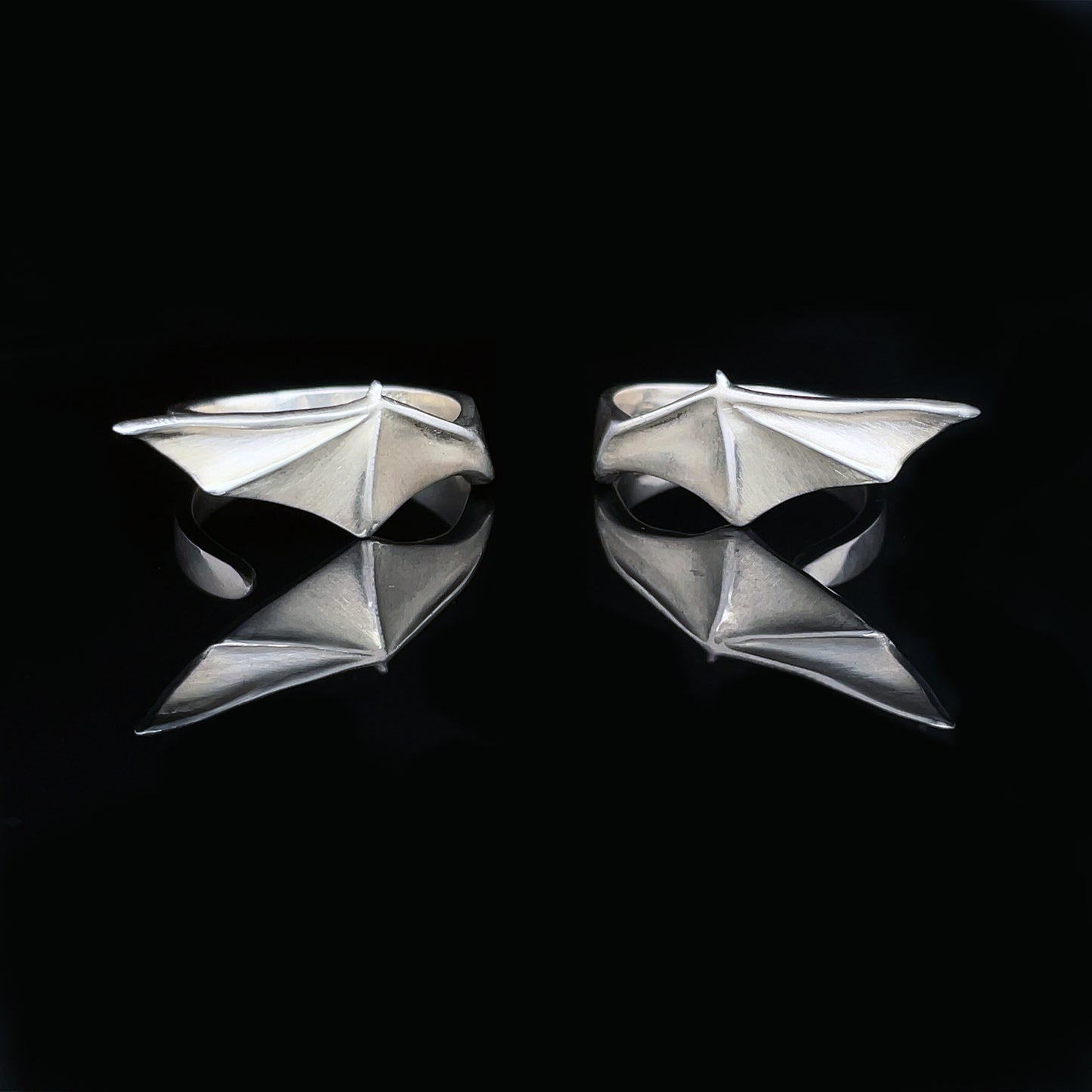 Bat Wing Ring Pair
