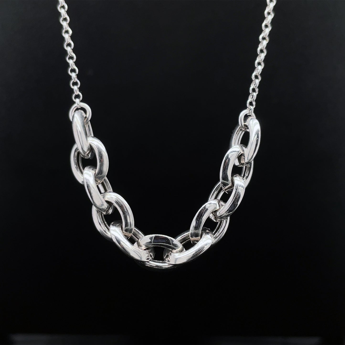 Dual Link Chain in Sterling Silver