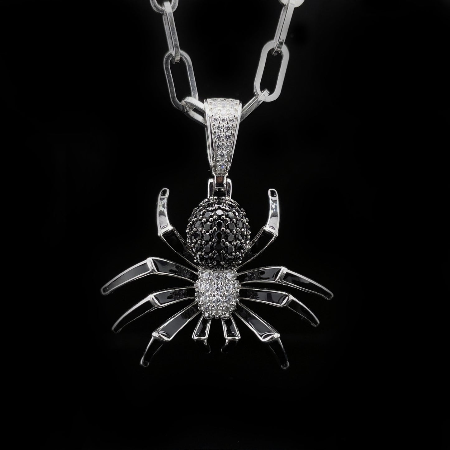 Iced out Spider Pendant