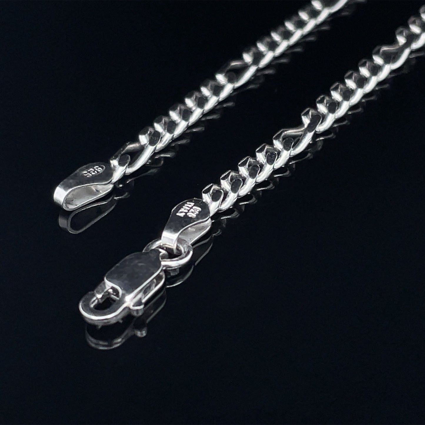 Figaro Chain in Sterling Silver 3mm