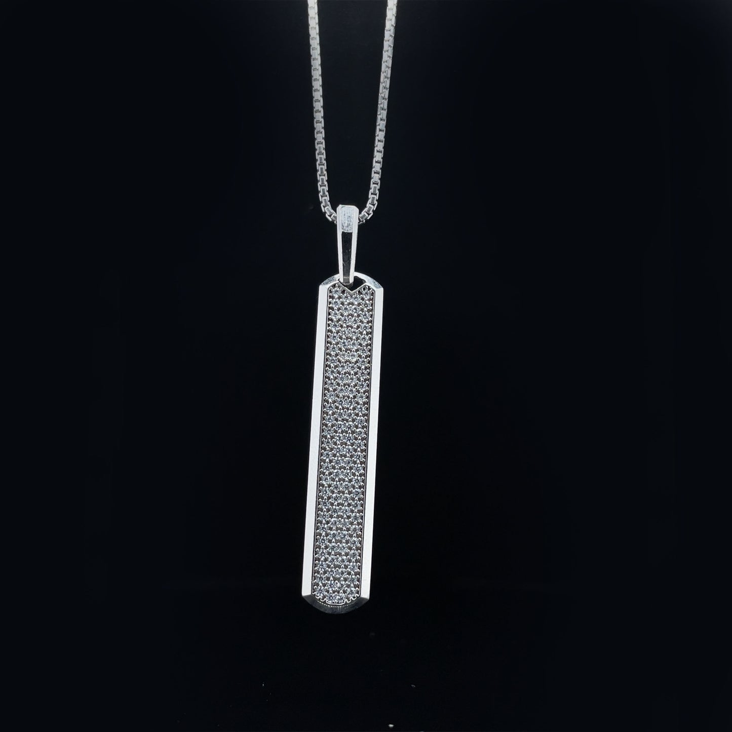 Sterling Silver Icy Pendant Necklace