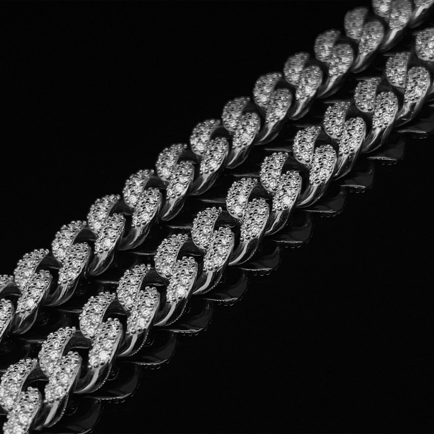 Iced Out 925 Miami Curb Chain - 6mm