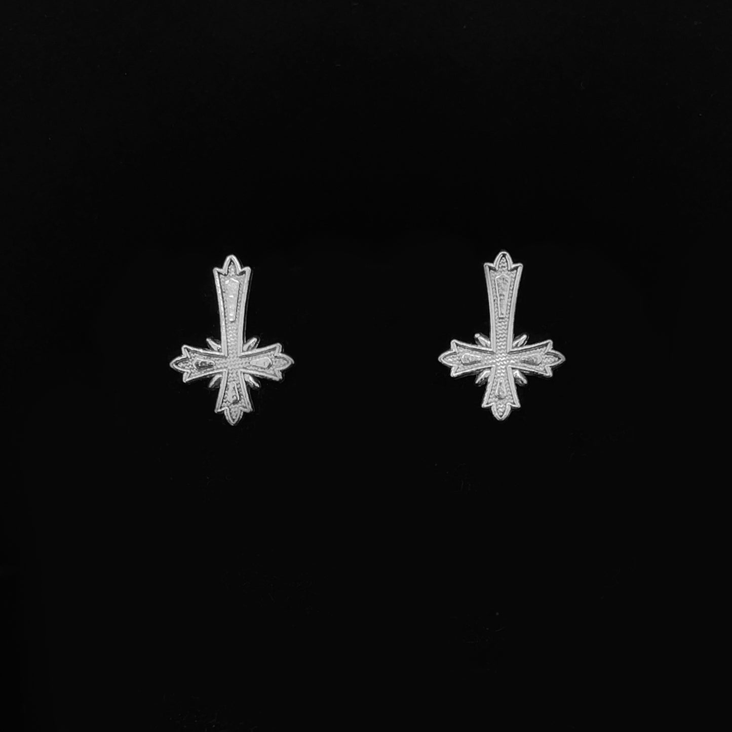Upside Down Cross Earrings