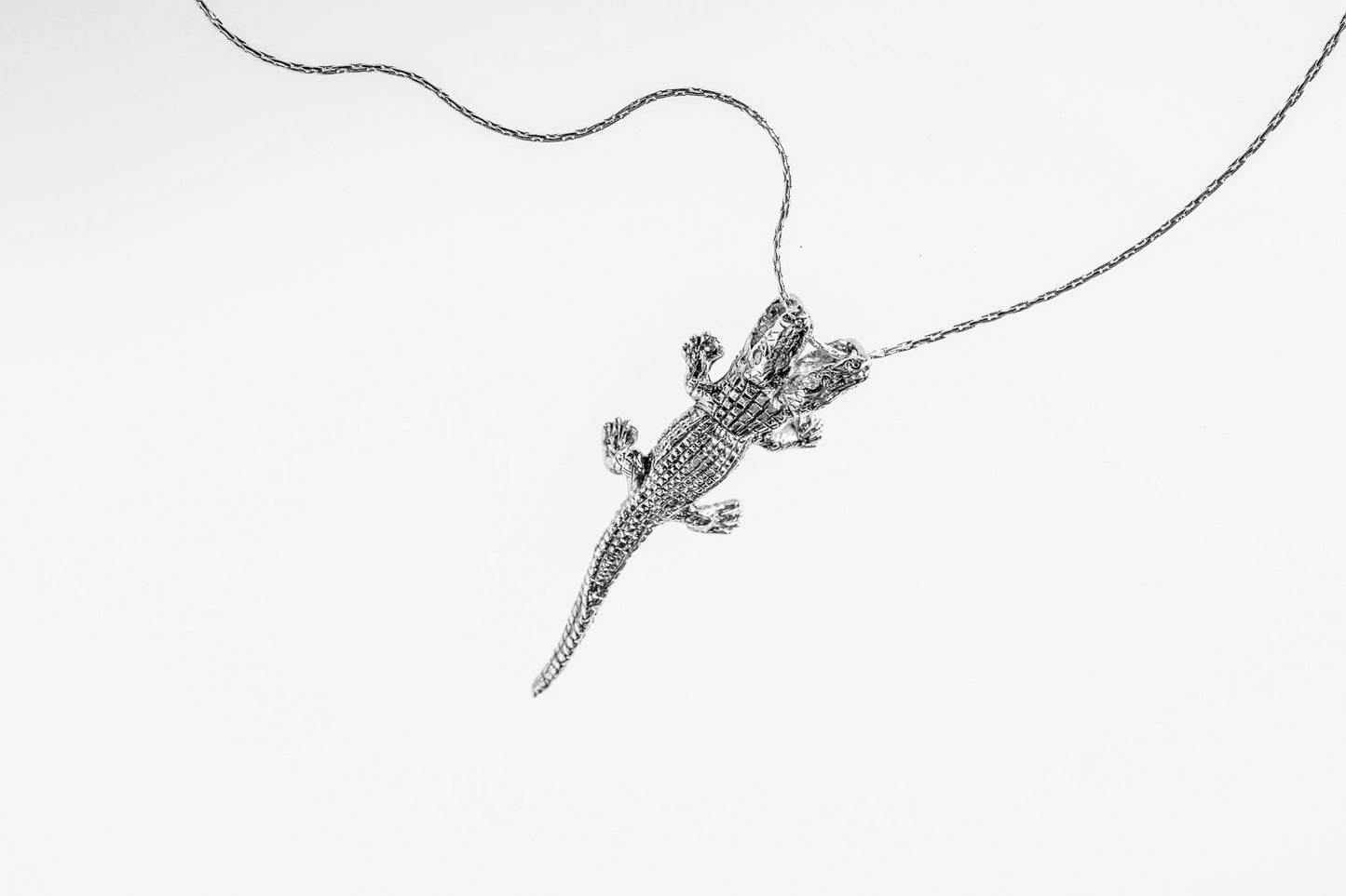 Two-Headed Alligator Necklace