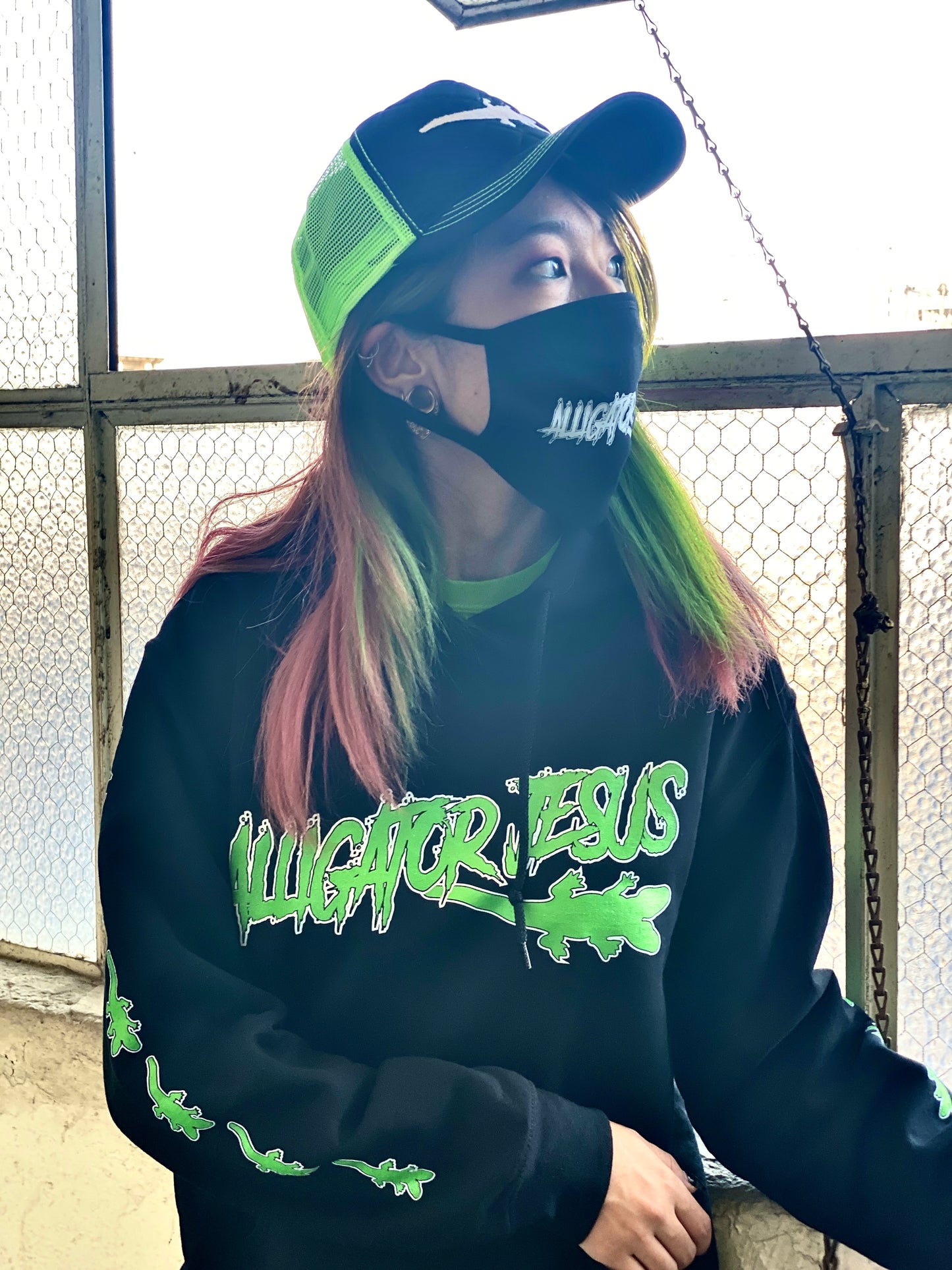 Alligator Jesus GatorGang Hoodie