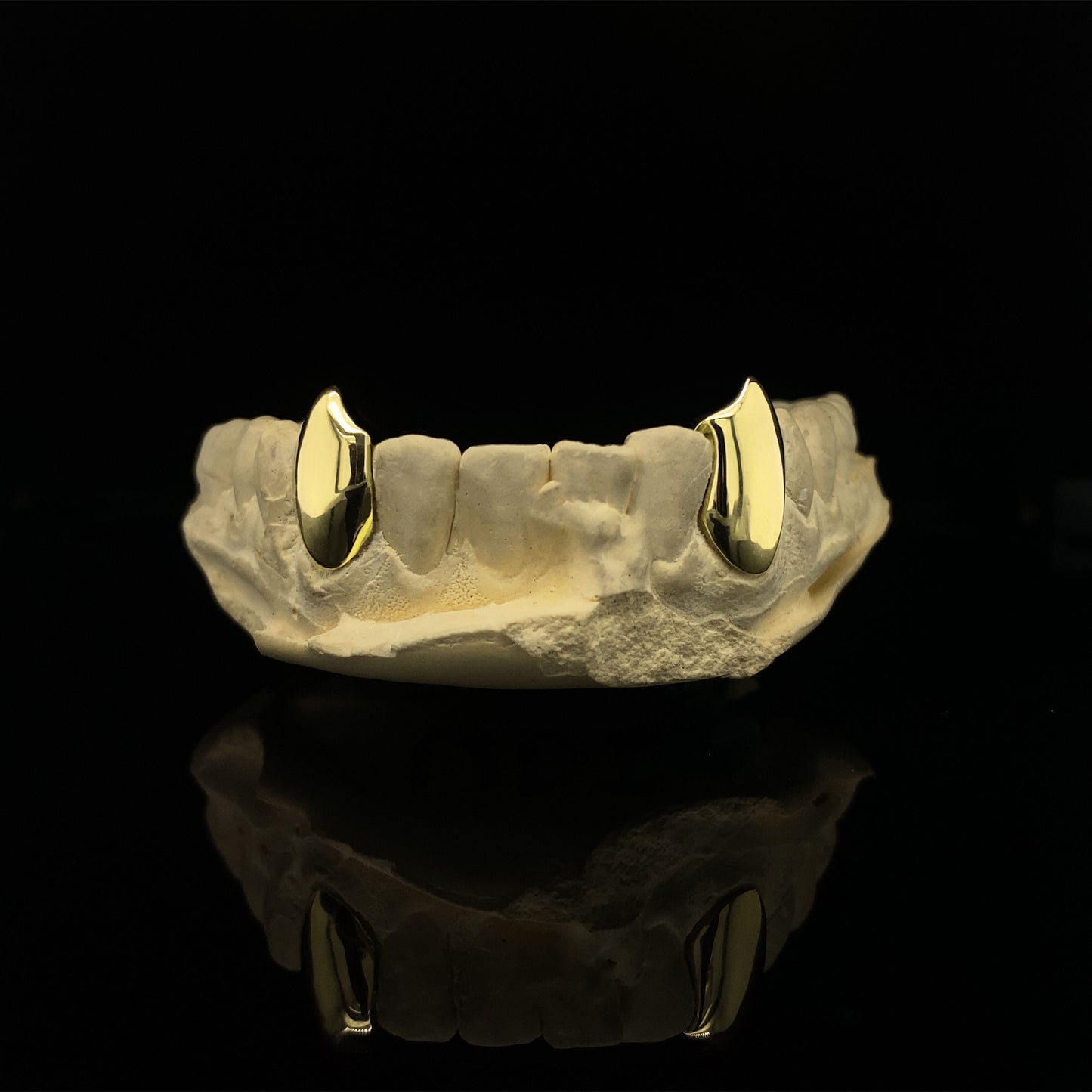 Alligator Jesus Gold Fang Bottom Grillz