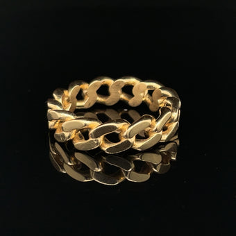 Alligator Jesus Miami Cuban Link Ring I