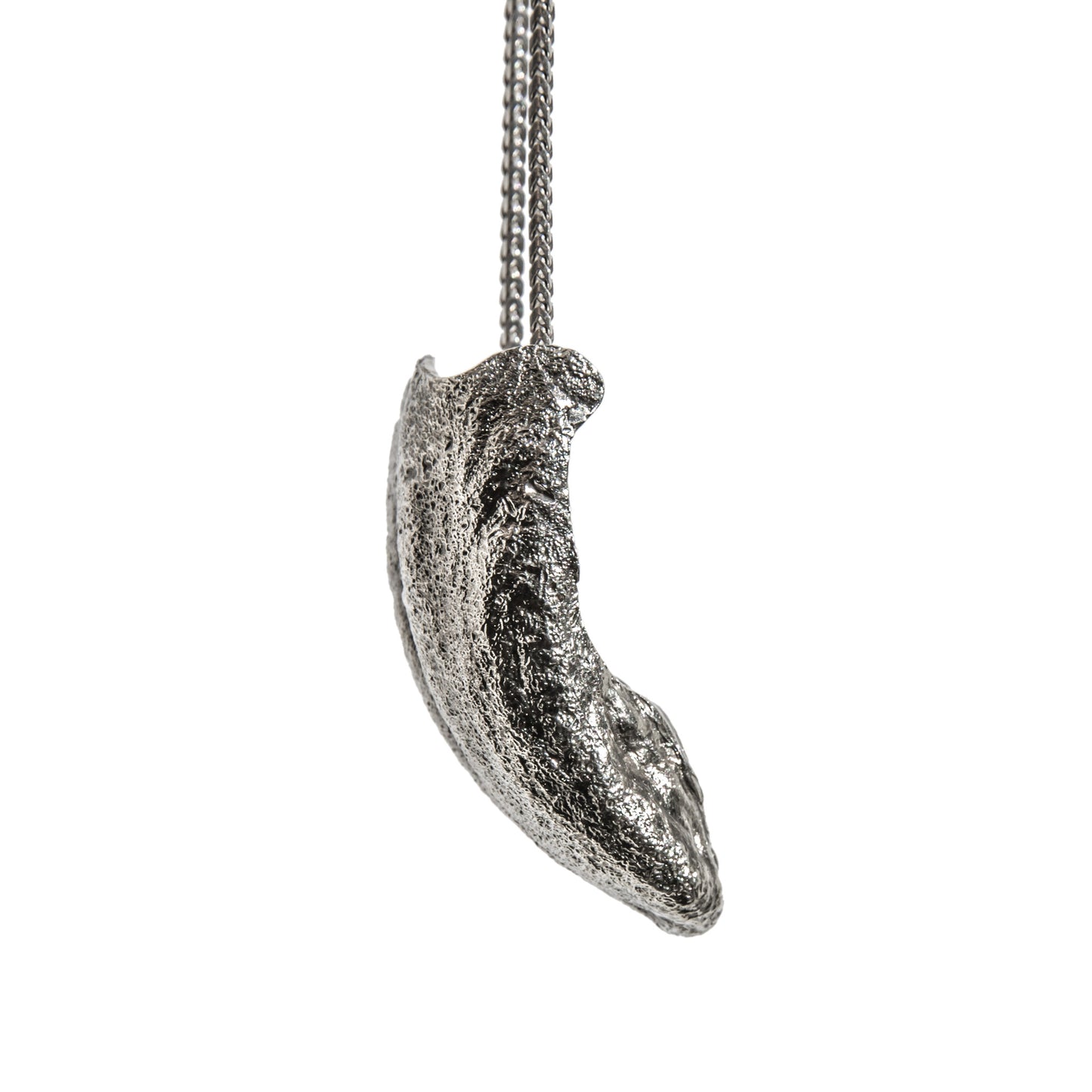 Alligator Jesus Silver Tongue Pendant necklace