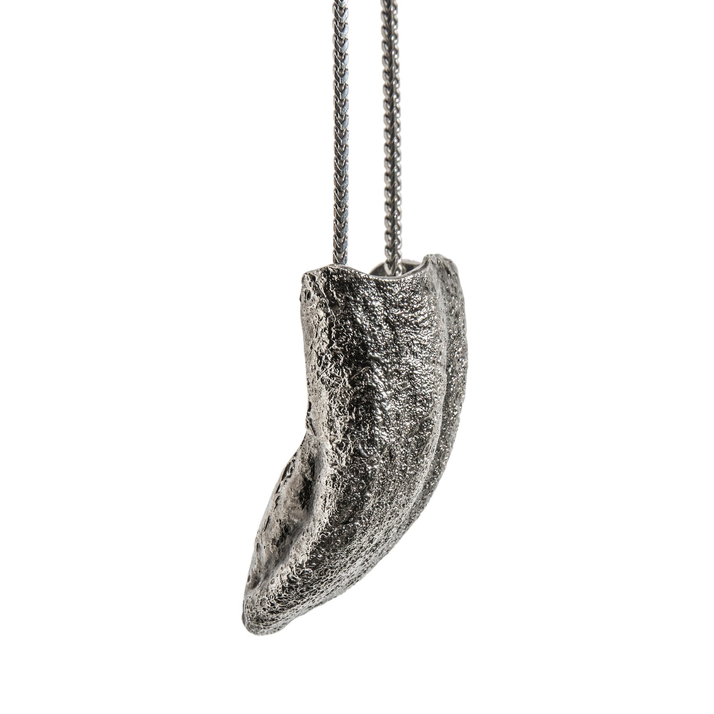 Alligator Jesus Silver Tongue Pendant
