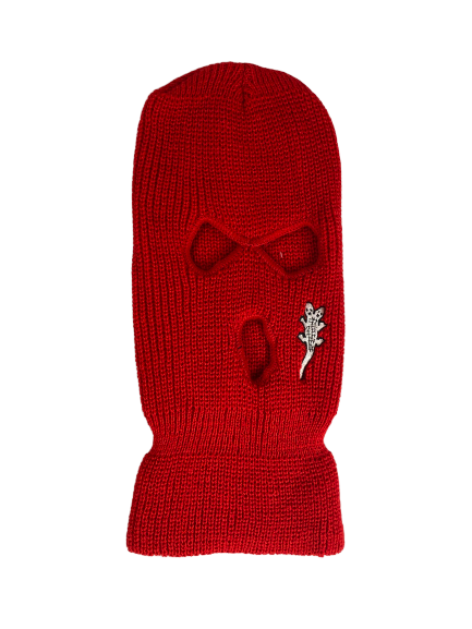Alligator Jesus Ski Mask red
