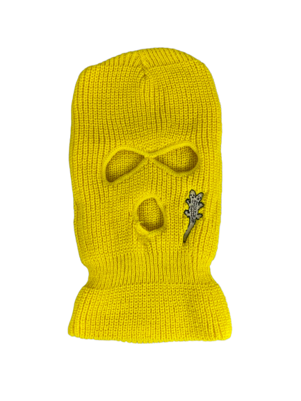 Alligator Jesus Ski Mask yellow