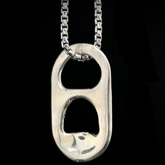 Alligator Jesus Soda Can Tab Pendant