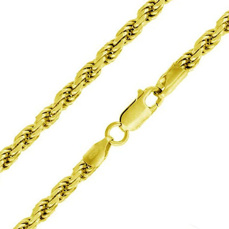 3.5mm Gold Tone 925 Rope Chain