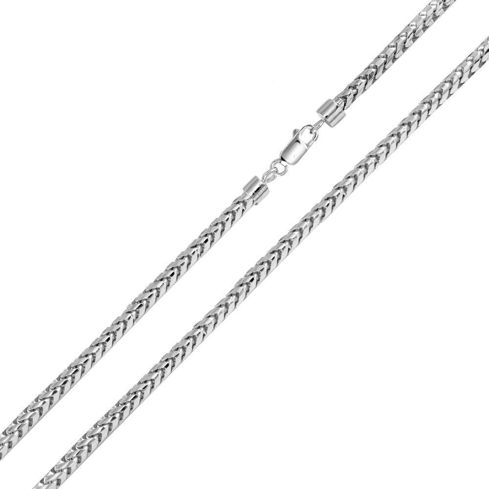 Round Franco Chain Sterling Silver 3.2mm