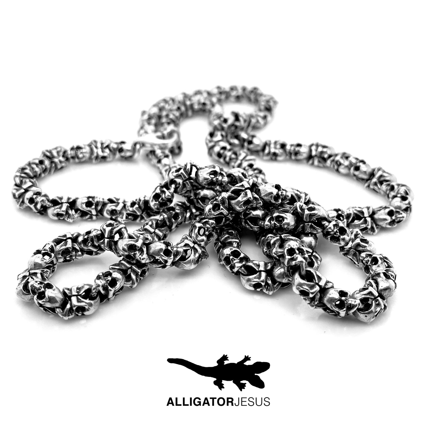 Double Skull Link Chain by Alligator Jesus