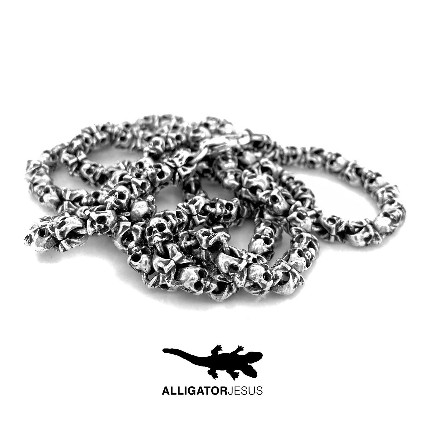 Double Skull Link Chain by Alligator Jesus