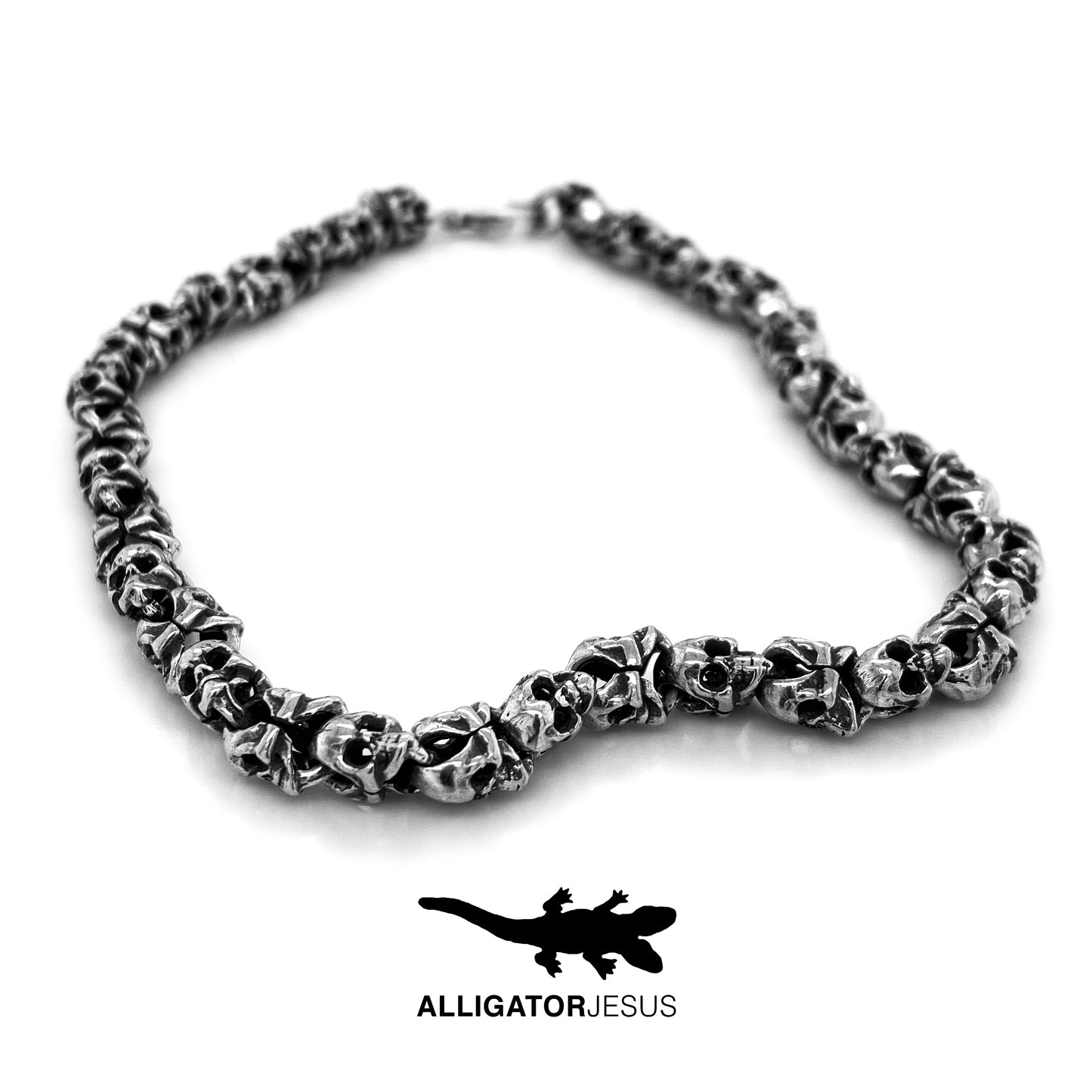 Double Skull Link Chain by Alligator Jesus