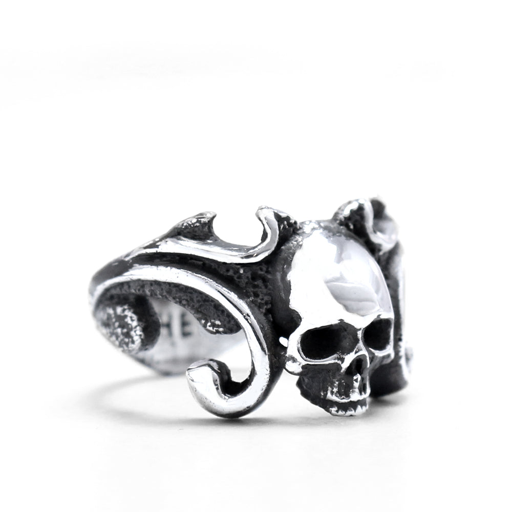 Victorian Filigree Skull Ring