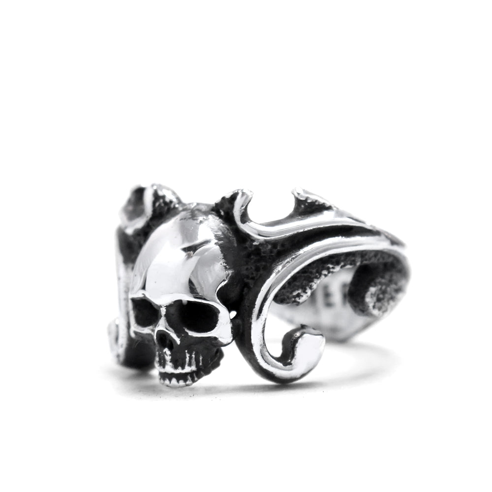 Victorian Filigree Skull Ring