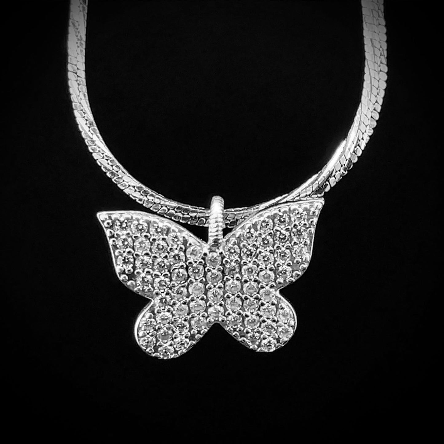 Icy Butterfly Pendant