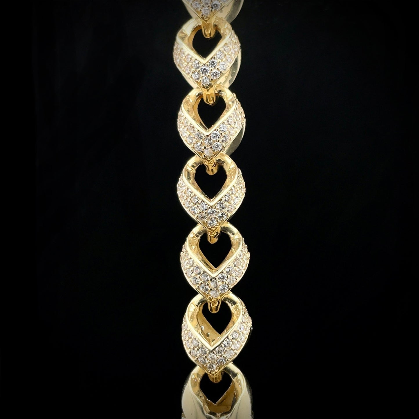 10K Gold Round Franco Chain Bracelet 8.3mm