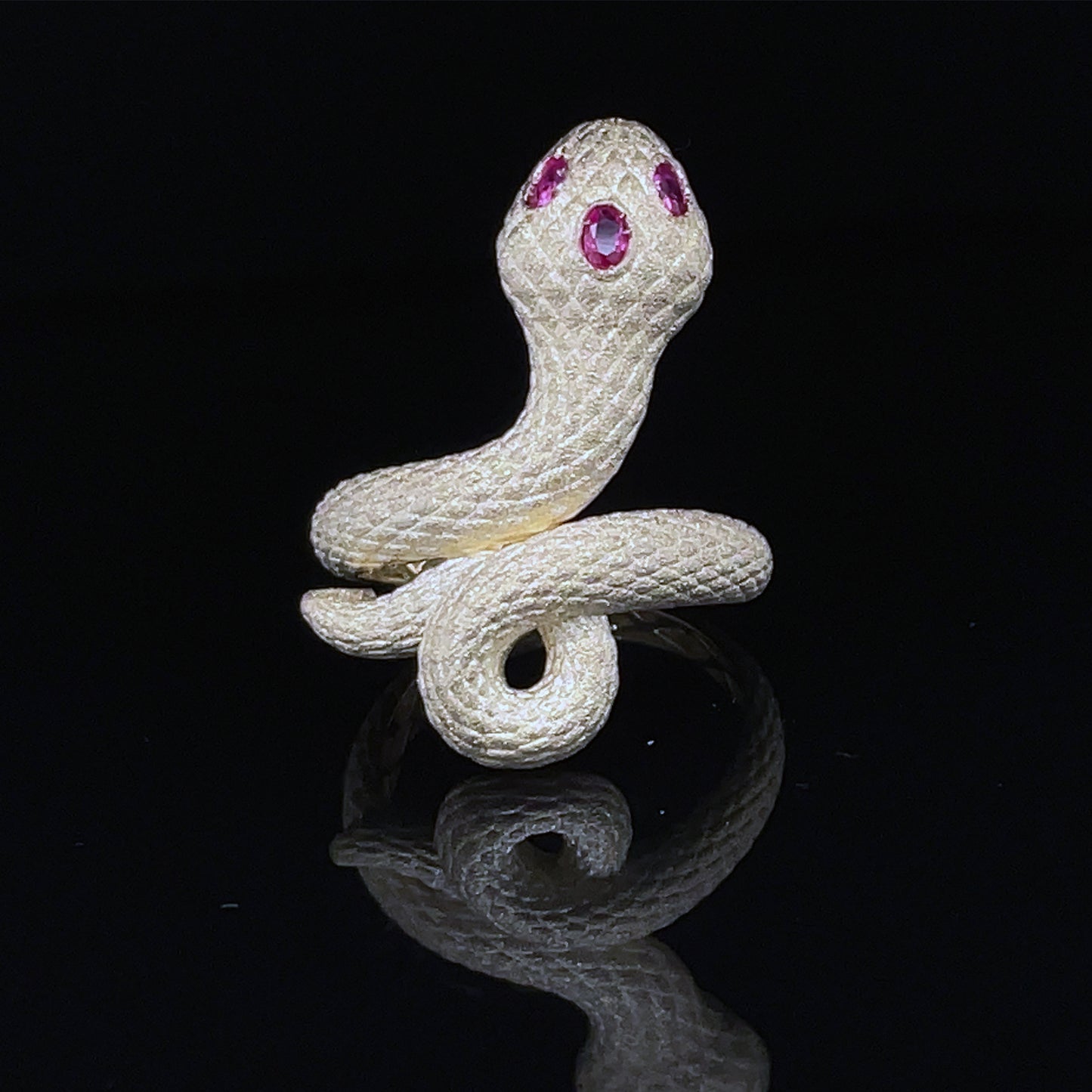 Gold Cobra Snake Ring