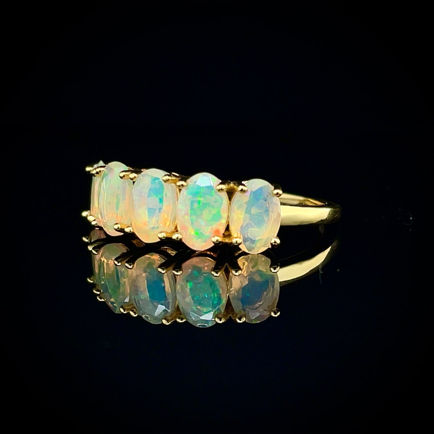 Five Stone Opal Ring