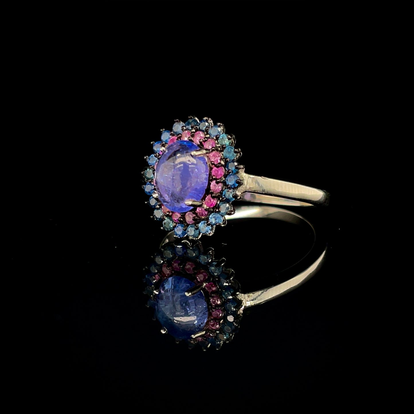 Tanzanite & Sapphire Ring