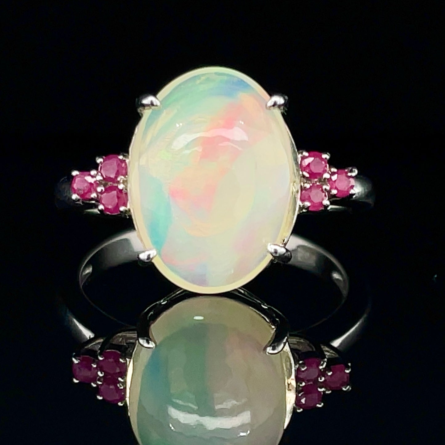 Opal w/ Sapphire Ring