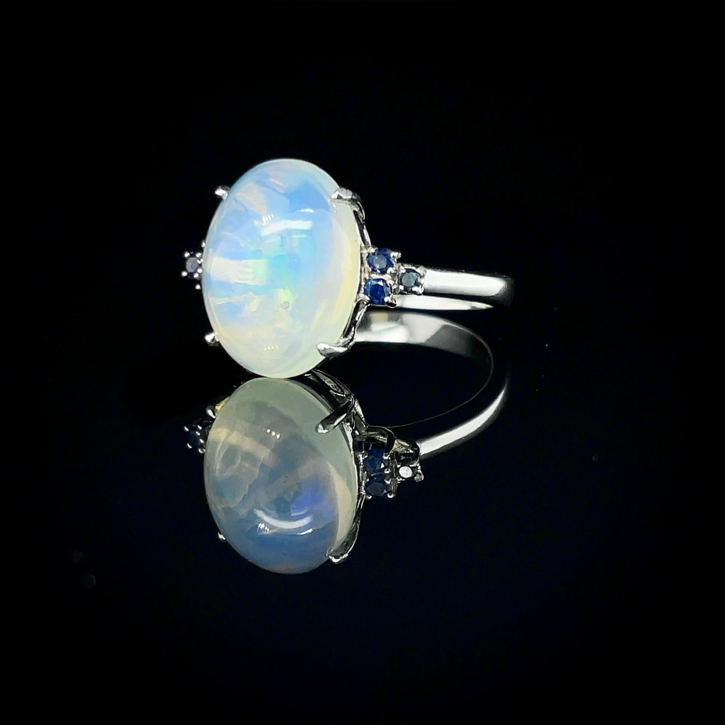 Opal w/ Sapphire Ring
