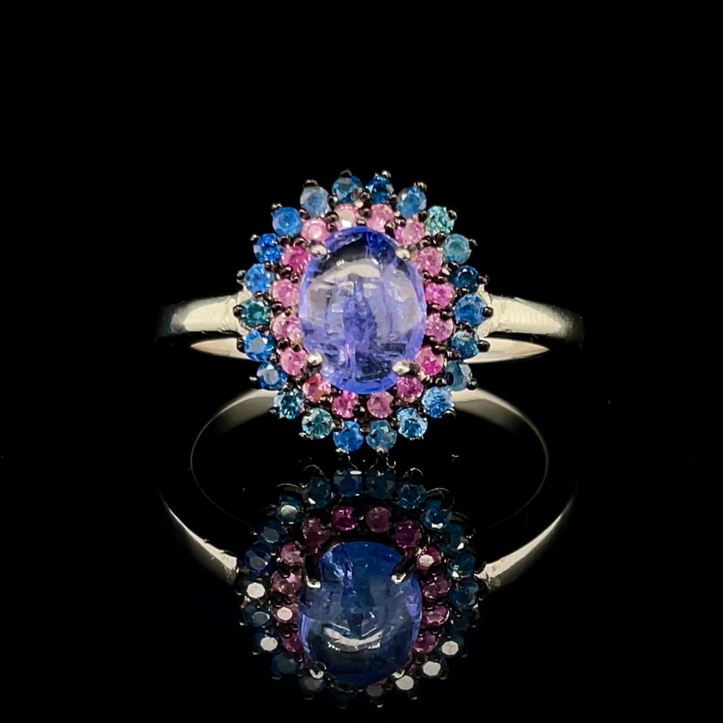 Tanzanite & Sapphire Ring