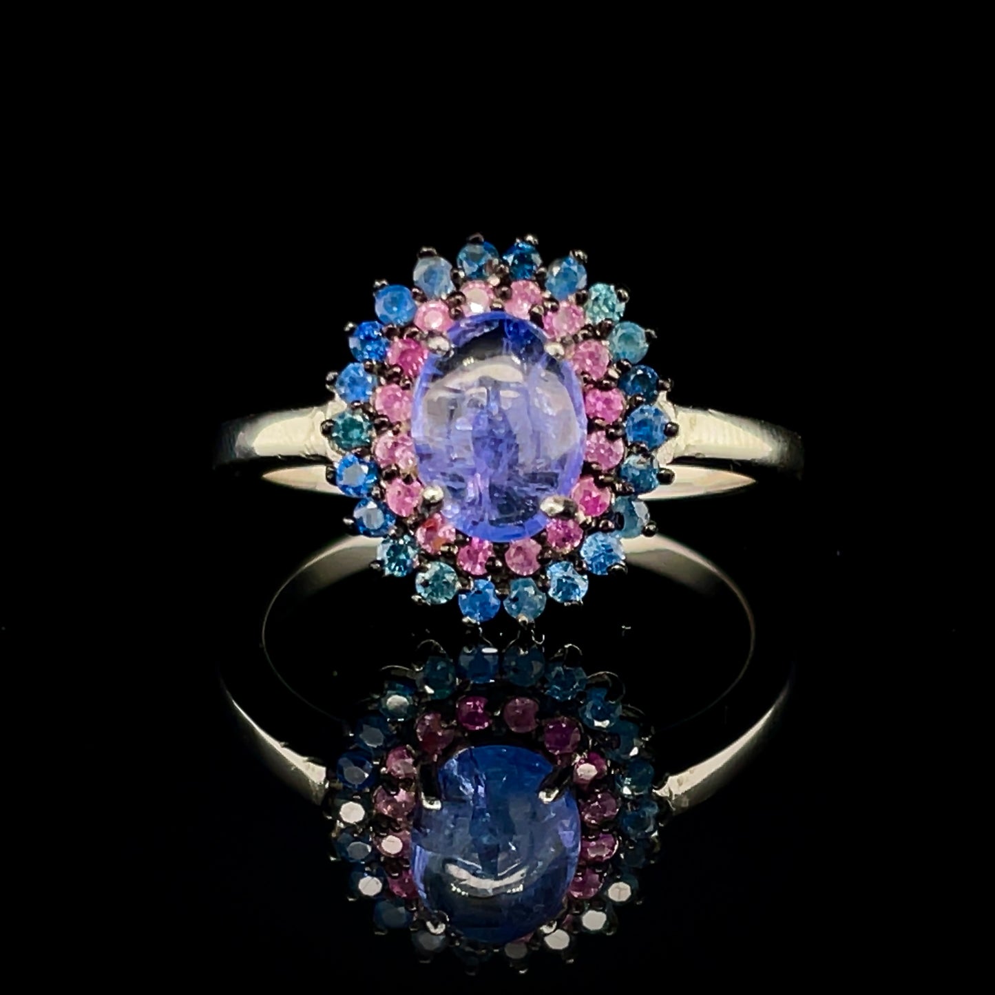 Tanzanite & Sapphire Ring