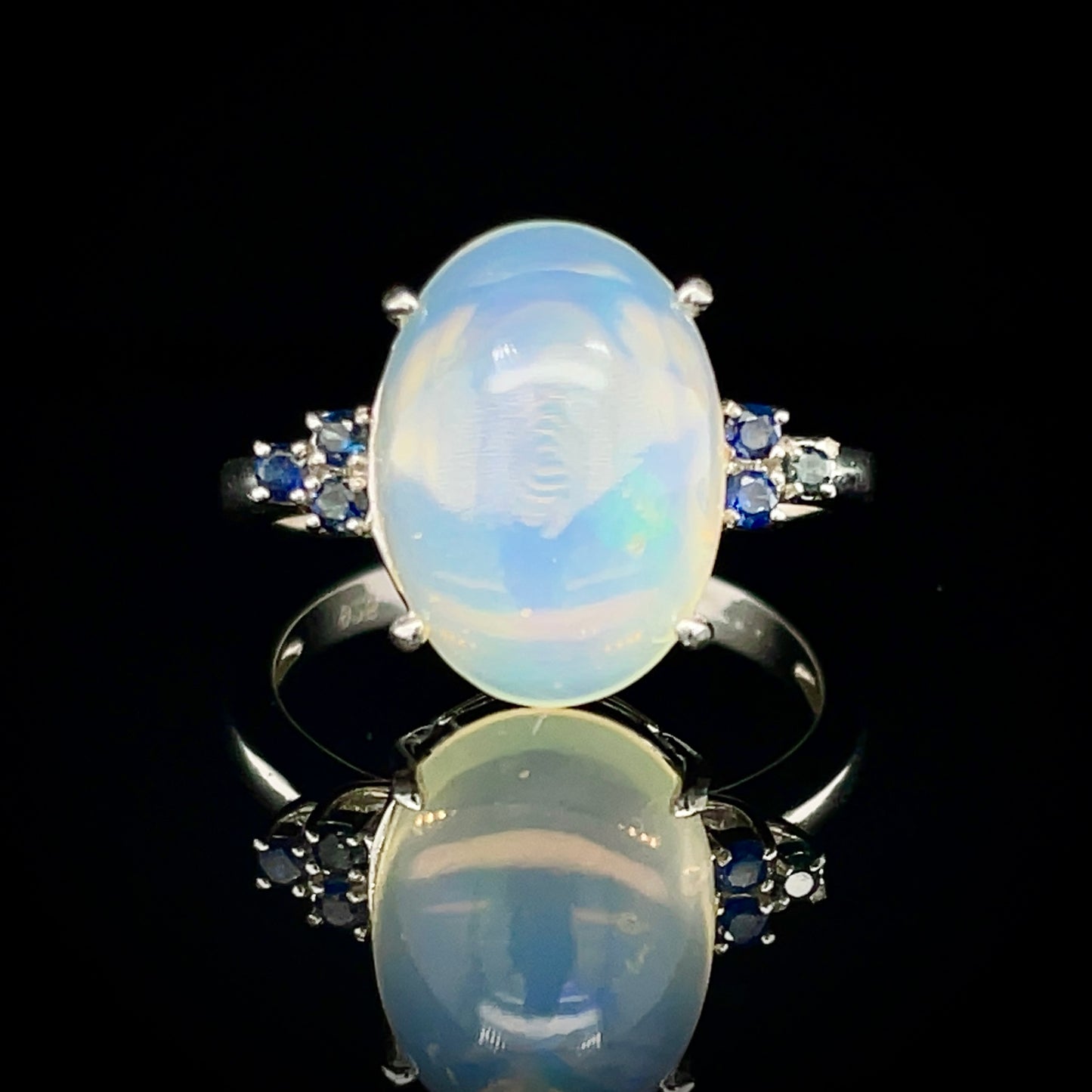 Opal w/ Sapphire Ring