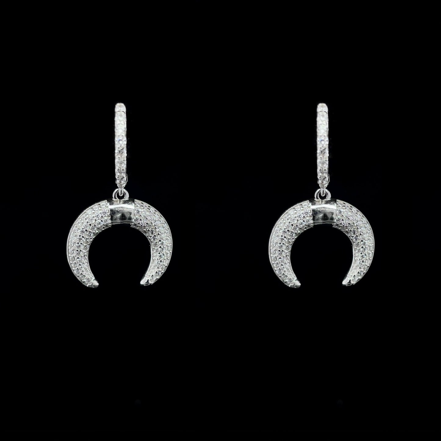 Crescent Moon Earrings (Pair)