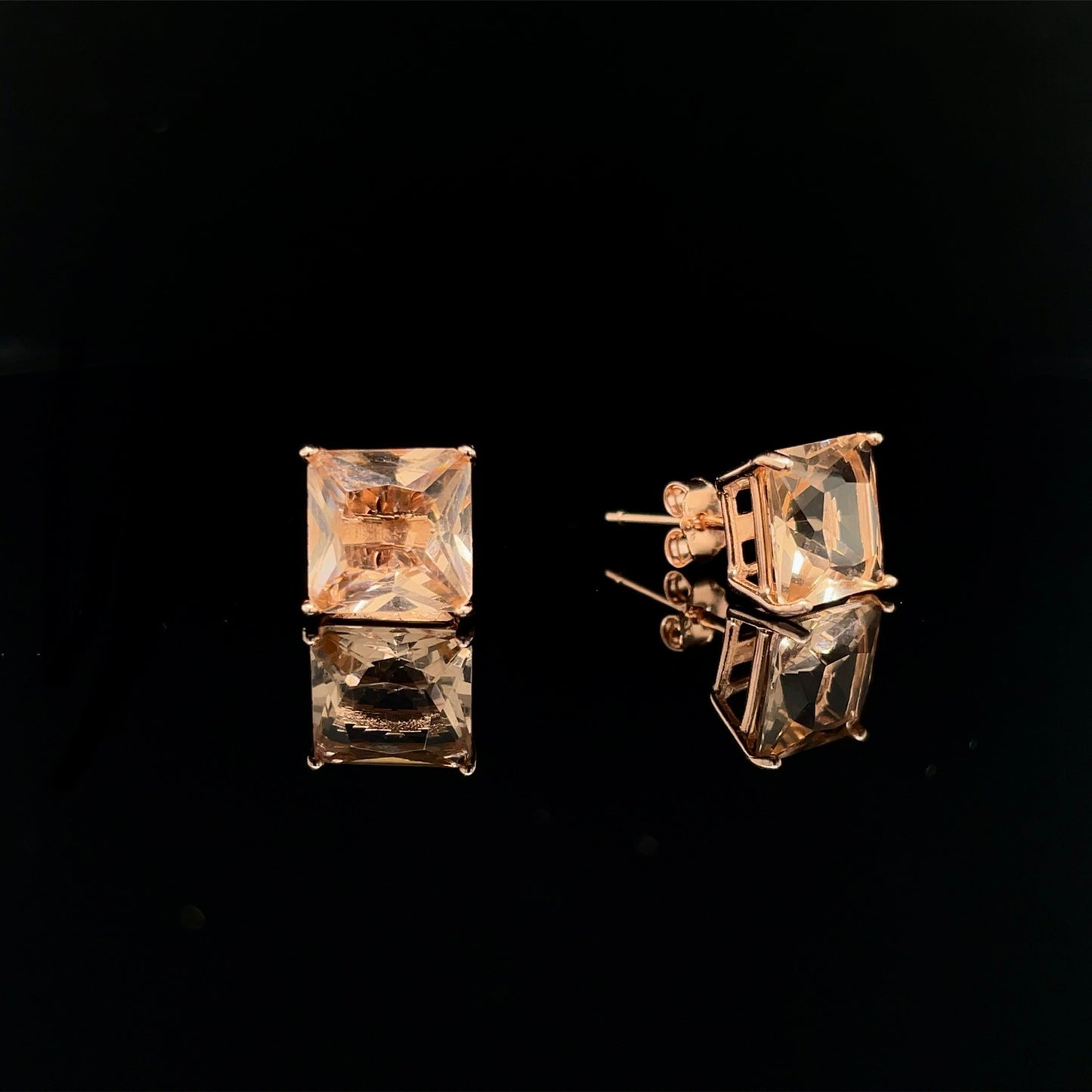 Princess Cut Earrings