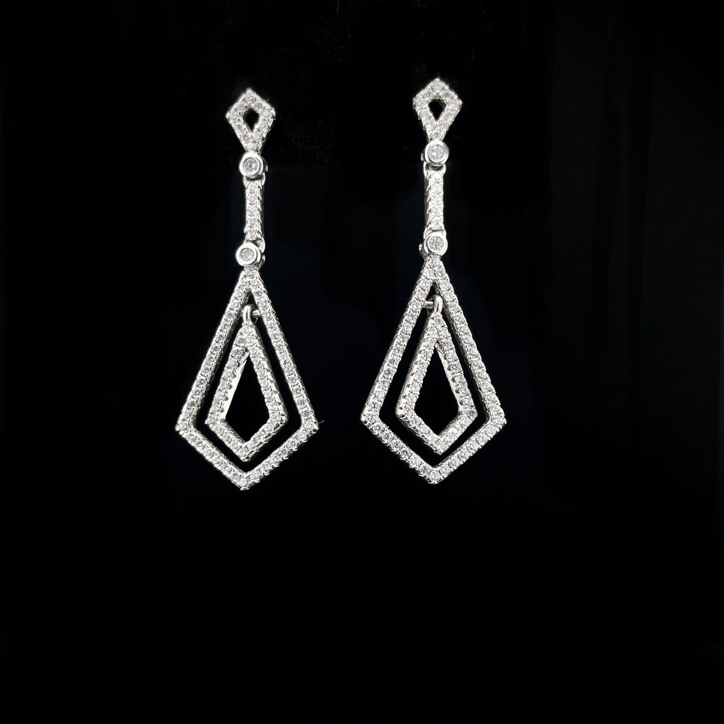 Diamond Kite Earrings