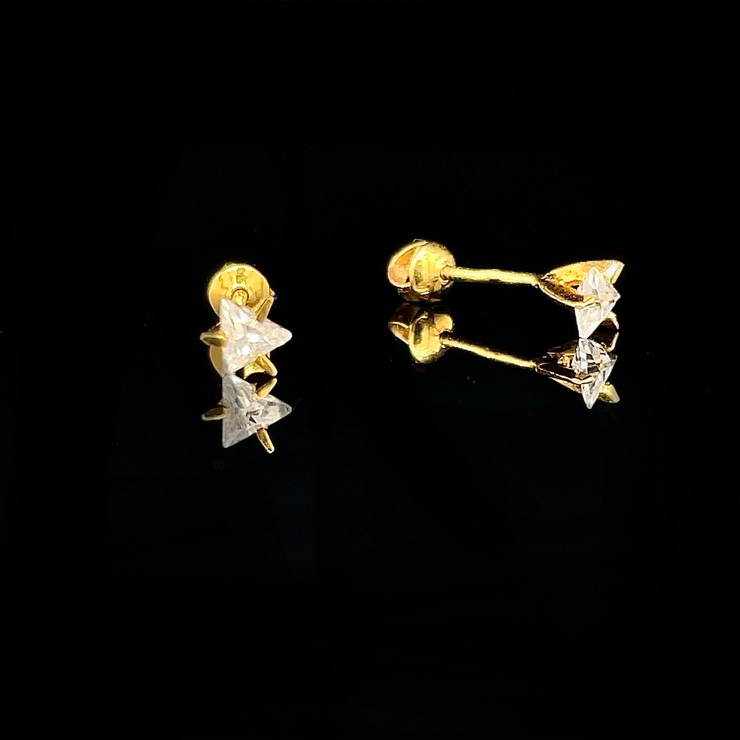 Solitaire Stud Earrings
