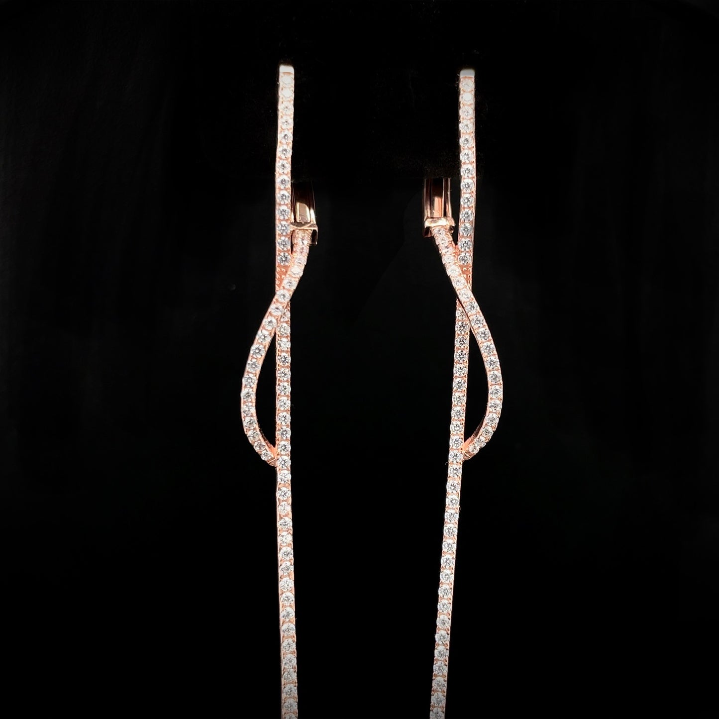 Rose Gold Dangle Earrings