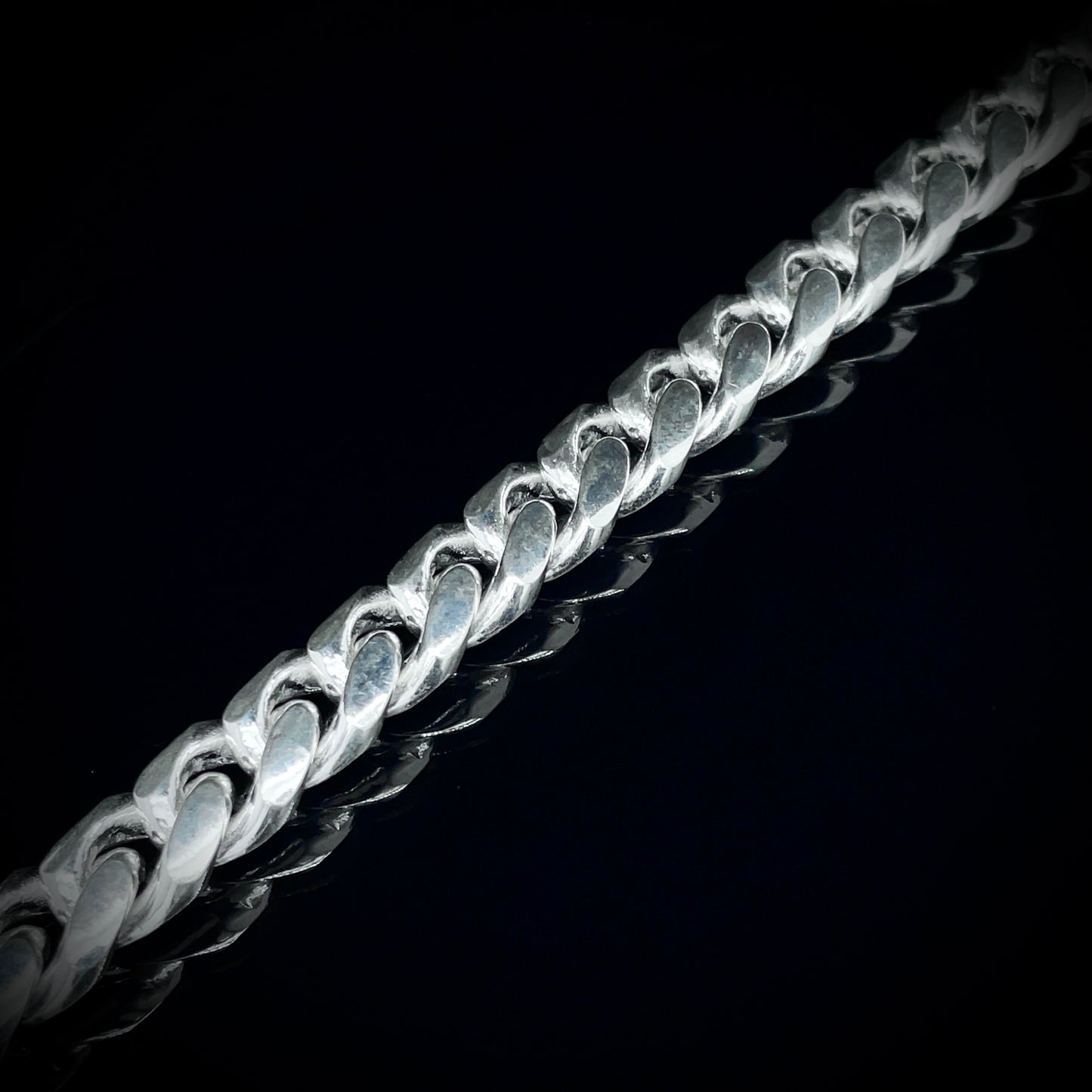 Silver Miami Curb Bracelet 13mm