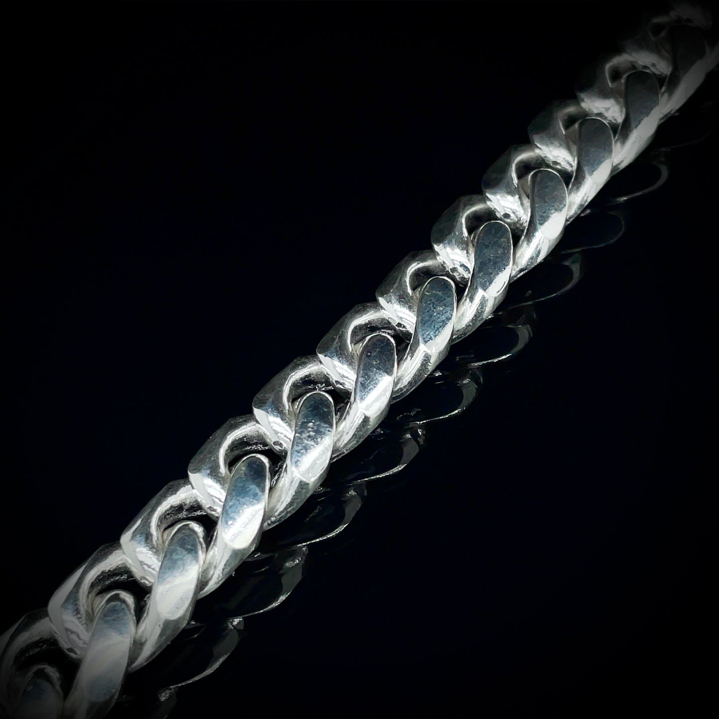 Silver Miami Curb Bracelet 14.5mm