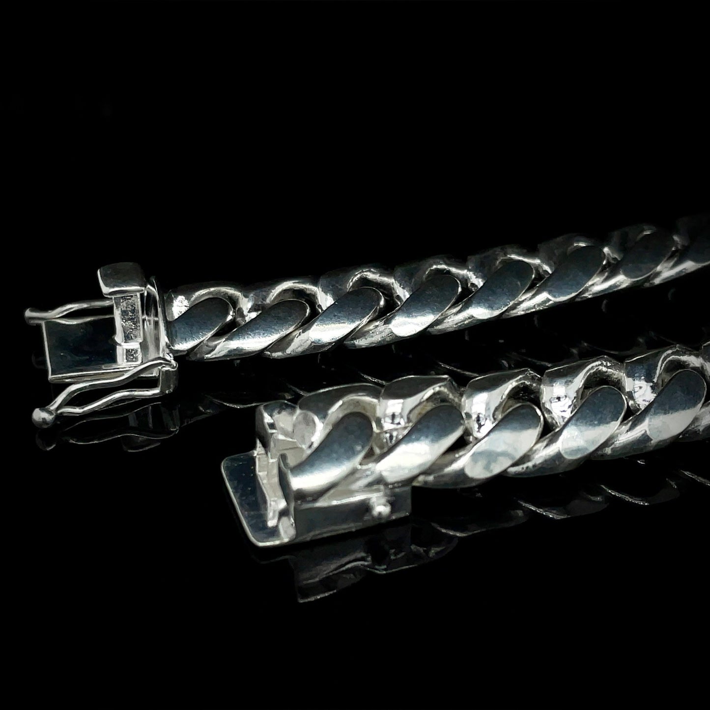 Silver Miami Curb Bracelet 14.5mm